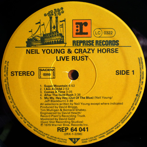 Neil Young & Crazy Horse - Live Rust | Reprise Records (REP 64 041) - 4