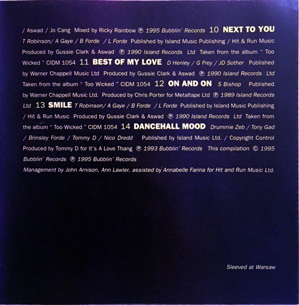 Aswad - Greatest Hits | Bubblin' Records (BUBBCD4) - 4