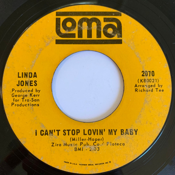 Linda Jones - Hypnotized / I Can't Stop Lovin' My Baby | Loma (2070) - 2