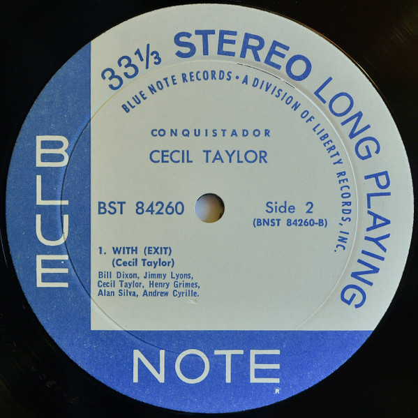 Cecil Taylor - Conquistador! | Blue Note (BST 84260) - 4