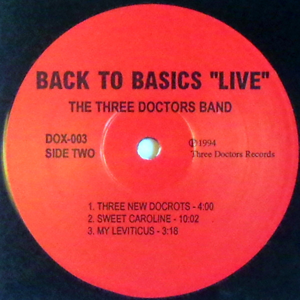 The Three Doctors Band - Back To Basics - "Live" | Three Doctors Records (DOX-003) - 4