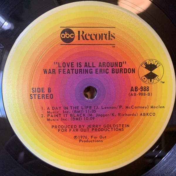 Eric Burdon & War - Love Is All Around | ABC Records (AB-988) - 4 Eric Burdon & War - Love Is All Around | ABC Records (AB-988) - 4