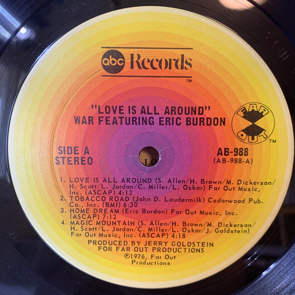 Eric Burdon & War - Love Is All Around | ABC Records (AB-988) - 3 Eric Burdon & War - Love Is All Around | ABC Records (AB-988) - 3