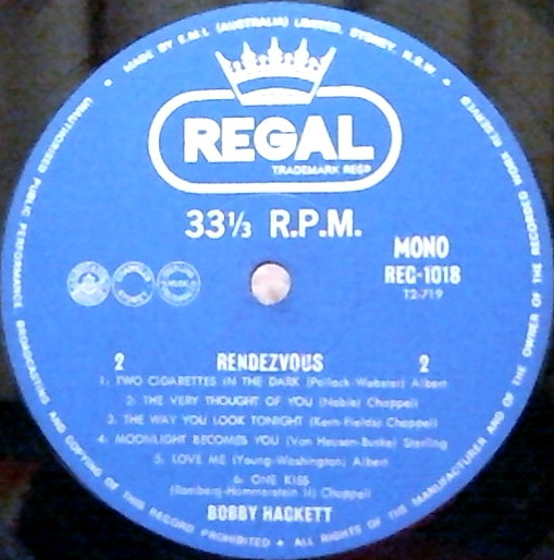 Bobby Hackett - Rendezvous | Regal (REG 1018) - 4 Bobby Hackett - Rendezvous | Regal (REG 1018) - 4