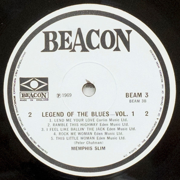 Memphis Slim - Legend Of The Blues Volume 1 | Beacon (BEAM 3) - 2 Memphis Slim - Legend Of The Blues Volume 1 | Beacon (BEAM 3) - 2