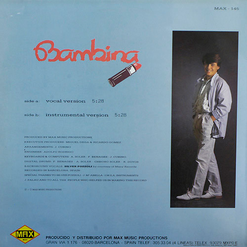 David Lyme - Bambina | Max Music (MAX-145) - 2