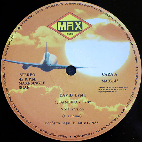 David Lyme - Bambina | Max Music (MAX-145) - 3