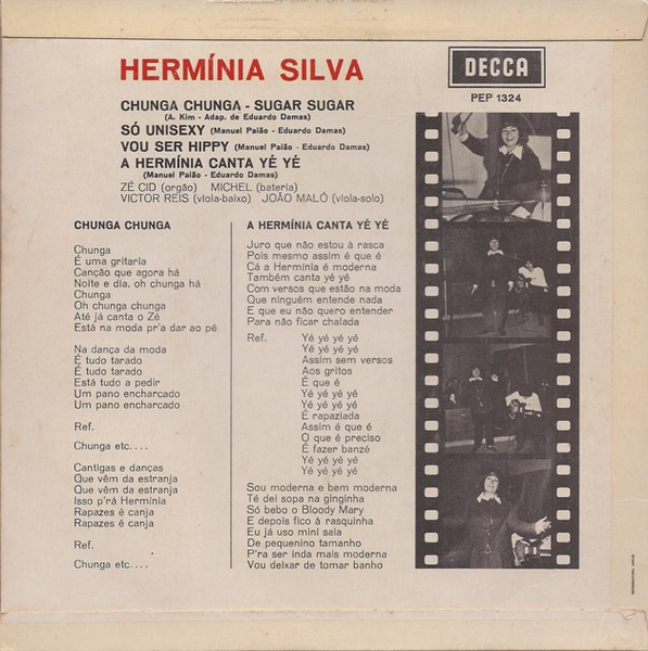 Hermínia Silva - A Hermínia Canta Yé Yé | Decca (PEP 1324) - 2