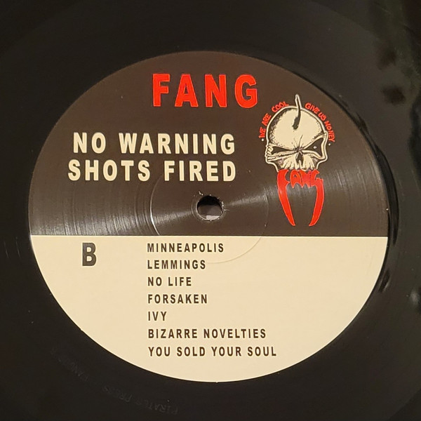 Fang - No Warning Shots Fired [Vinyl] | Fang (FANG09) - 4