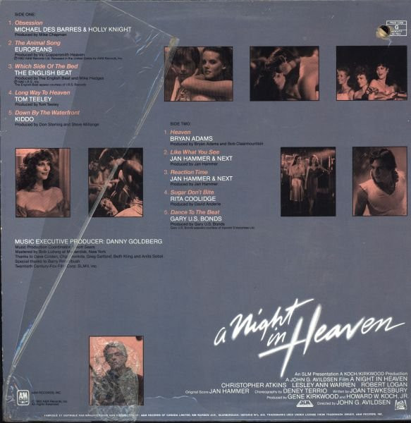 Various - A Night In Heaven (The Original Motion Picture Soundtrack) | A&M Records (SP-4966) - 2