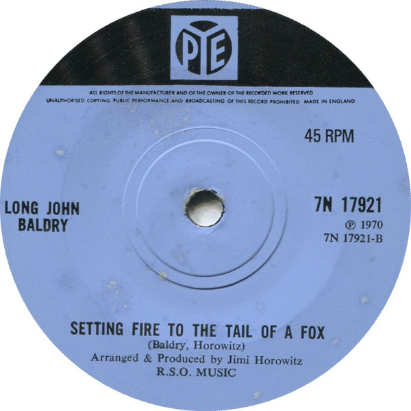 Long John Baldry - Well I Did | Pye Records (7N 17921) - 2