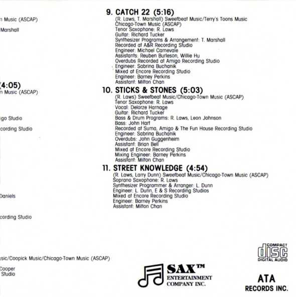 Ronnie Laws - Identity | ATA Records Inc. (D2-75753) - 3