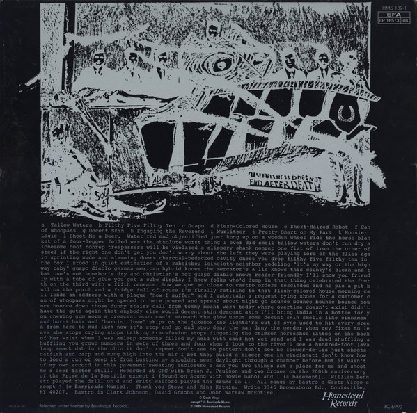 Bastro - Diablo Guapo | Homestead Records (HMS132-1) - 2