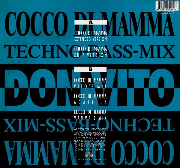Don Vito - Cocco Di Mamma -Techno Bass Mix | BCM Records (BCM 12411) - 2