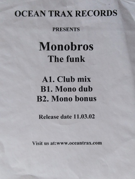 Monobros - The Funk | Ocean Trax (OCN 067) - main Monobros - The Funk | Ocean Trax (OCN 067) - main