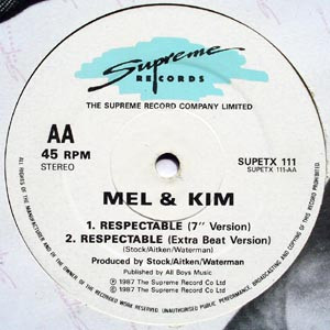 Mel & Kim - Respectable (Remix) | Supreme Records (SUPETX 111) - 3 Mel & Kim - Respectable (Remix) | Supreme Records (SUPETX 111) - 3