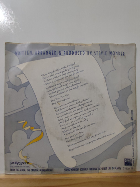 Stevie Wonder - Ribbon In The Sky / Secret Life Of Plants | Motown (01639 TF) - 2