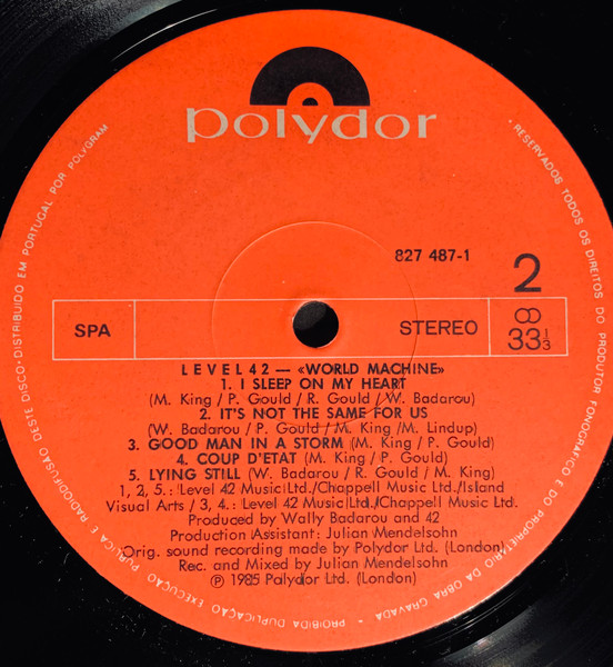 Level 42 - World Machine | Polydor (827 487-1) - 3