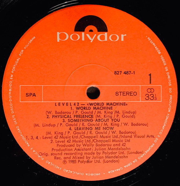 Level 42 - World Machine | Polydor (827 487-1) - 2