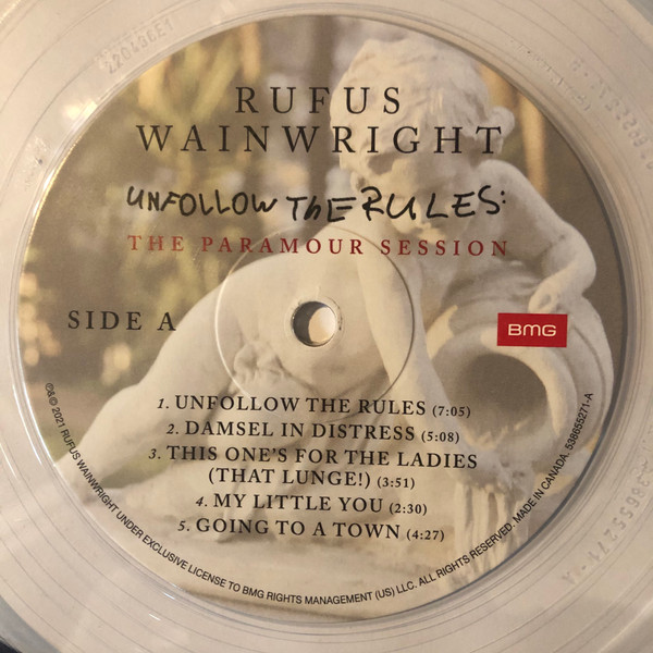 Rufus Wainwright - Unfollow The Rules (The Paramour Session) | BMG (538655271) - 3
