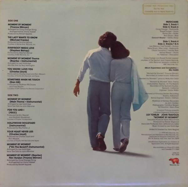 Various - Moment By Moment Original Movie Soundtrack | RSO (RS-1-3040) - 2 Various - Moment By Moment Original Movie Soundtrack | RSO (RS-1-3040) - 2