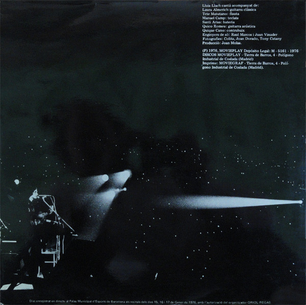 Lluis Llach - Barcelona Gener De 1976 | Movieplay (S 32783) - 2