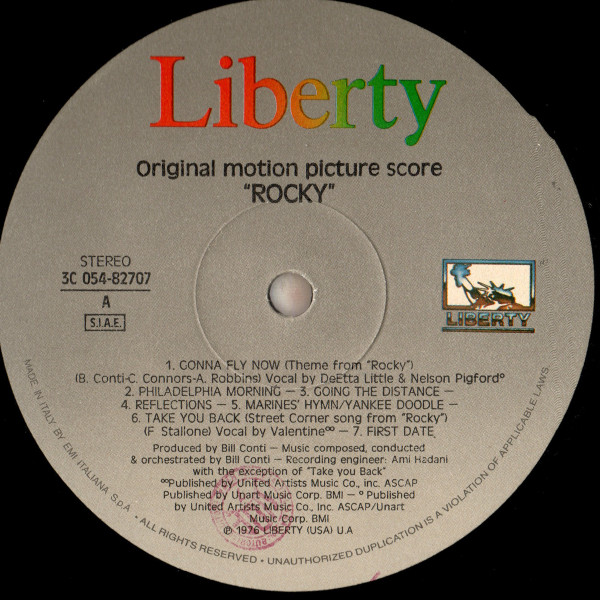 Bill Conti - Rocky (Colonna Sonora Originale) | Liberty (3C 054-82707) - 3 Bill Conti - Rocky (Colonna Sonora Originale) | Liberty (3C 054-82707) - 3