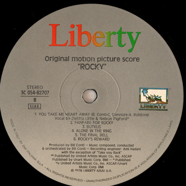 Bill Conti - Rocky (Colonna Sonora Originale) | Liberty (3C 054-82707) - 4 Bill Conti - Rocky (Colonna Sonora Originale) | Liberty (3C 054-82707) - 4