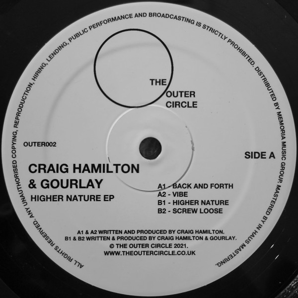 Craig Hamilton & Gourlay - Higher Nature EP | The Outer Circle (OUTER002)