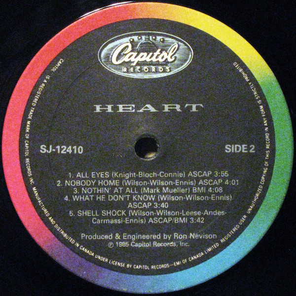 Heart - Heart | Capitol Records (SJ-12410) - 4 Heart - Heart | Capitol Records (SJ-12410) - 4