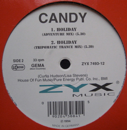 Candy - Holiday | ZYX Music (ZYX 7493-12) - 2