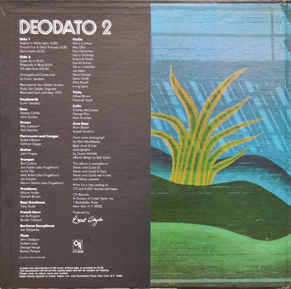 Eumir Deodato - Deodato 2 | CTI Records (CTI 6029) - 2 Eumir Deodato - Deodato 2 | CTI Records (CTI 6029) - 2