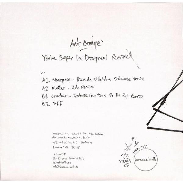Ant Orange - You're Super In Diagonal Remixed | Karaoke Kalk (Karaoke Kalk 126 12") - 2 Ant Orange - You're Super In Diagonal Remixed | Karaoke Kalk (Karaoke Kalk 126 12") - 2