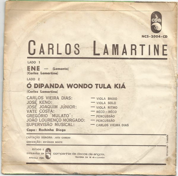 Carlos Lamartine - Ene / Ó Dipanda Wondo Tula Kiá | CDA (NCS-2004-CD) - main