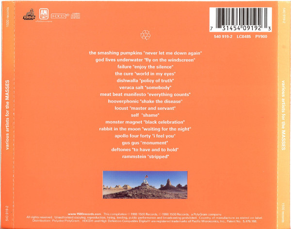 Various - For The Masses | 1500 Records (540 919-2) - 2 Various - For The Masses | 1500 Records (540 919-2) - 2