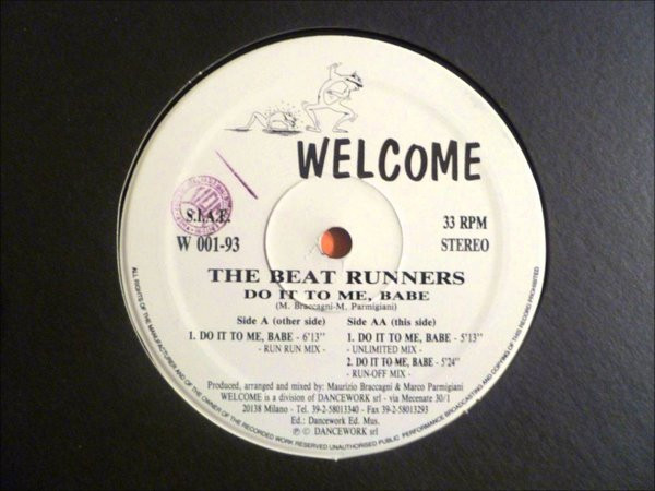 The Beat Runners - Do It To Me, Babe | Welcome (W 001-93) - main The Beat Runners - Do It To Me, Babe | Welcome (W 001-93) - main