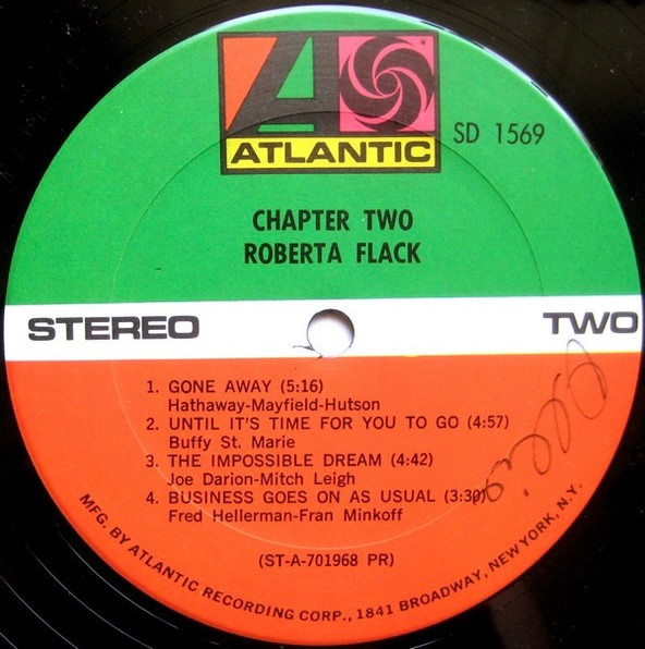 Roberta Flack - Chapter Two | Atlantic (SD 1569) - 2