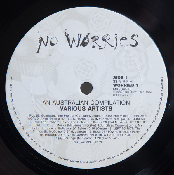 Various - No Worries - An Australian Compilation | Hot Records (WORRIED 1) - 3