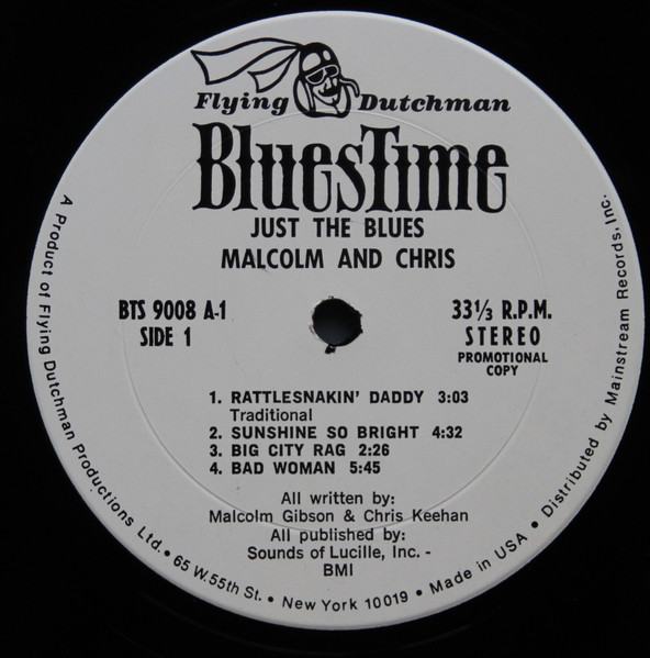 Malcolm & Chris - Just The Blues | Flying Dutchman (BTS-9008) - 3 Malcolm & Chris - Just The Blues | Flying Dutchman (BTS-9008) - 3