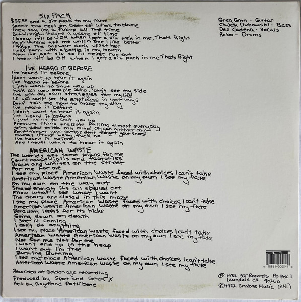 Black Flag - Six Pack | SST Records (SST 005) - 2 Black Flag - Six Pack | SST Records (SST 005) - 2