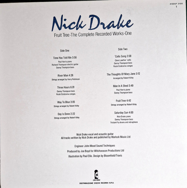 Nick Drake - Fruit Tree · The Complete Recorded Works | Island Records (ANDSP 3100) - 4