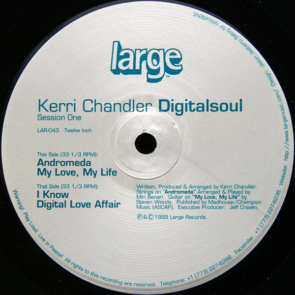 Kerri Chandler - Digitalsoul (Session One) | Large Records (LAR-043) - 3 Kerri Chandler - Digitalsoul (Session One) | Large Records (LAR-043) - 3