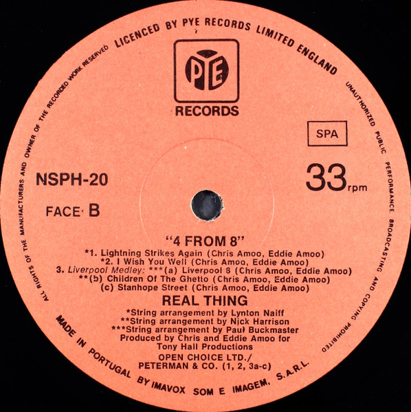 The Real Thing - 4 From 8 | Pye Records (NSPH 20) - 4