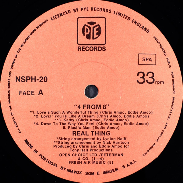 The Real Thing - 4 From 8 | Pye Records (NSPH 20) - 3