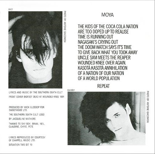 The Southern Death Cult - Moya / Fatman | Situation Two (SIT 19) - 3 The Southern Death Cult - Moya / Fatman | Situation Two (SIT 19) - 3