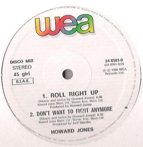 Howard Jones - All I Want (Extended Version) | WEA (24 8581-0) - main Howard Jones - All I Want (Extended Version) | WEA (24 8581-0) - main