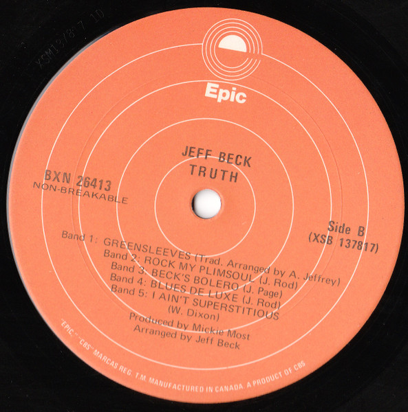 Jeff Beck - Truth | Epic (BXN 26413) - 4