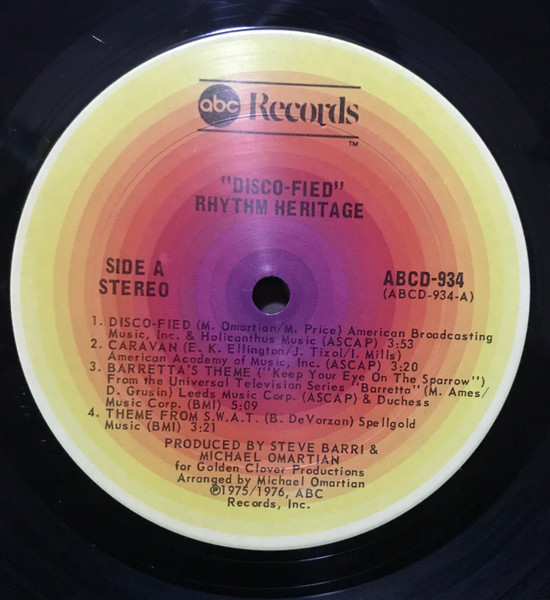 Rhythm Heritage - Disco-Fied | ABC Records (ABCD-934) - 2