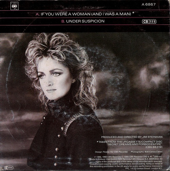 Bonnie Tyler - If You Were A Woman (And I Was A Man) | CBS (CBSA 6867) - main