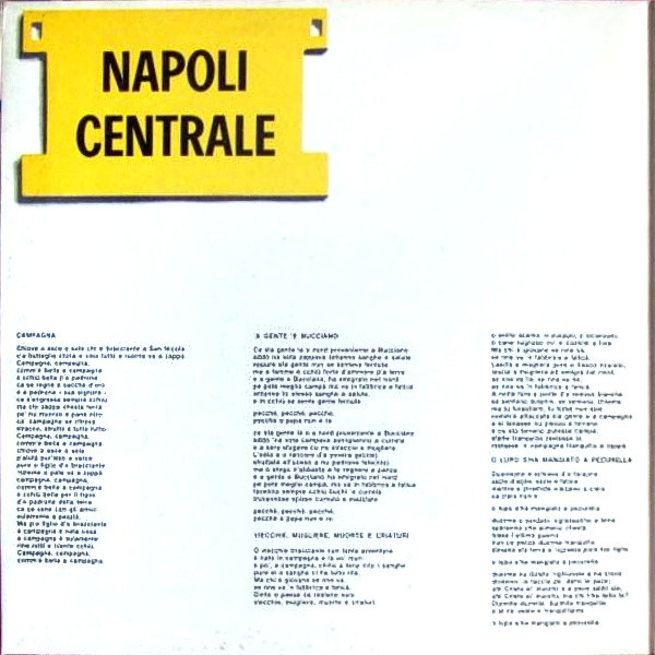 Napoli Centrale - Napoli Centrale | Ricordi (SMRL 6159) - 4